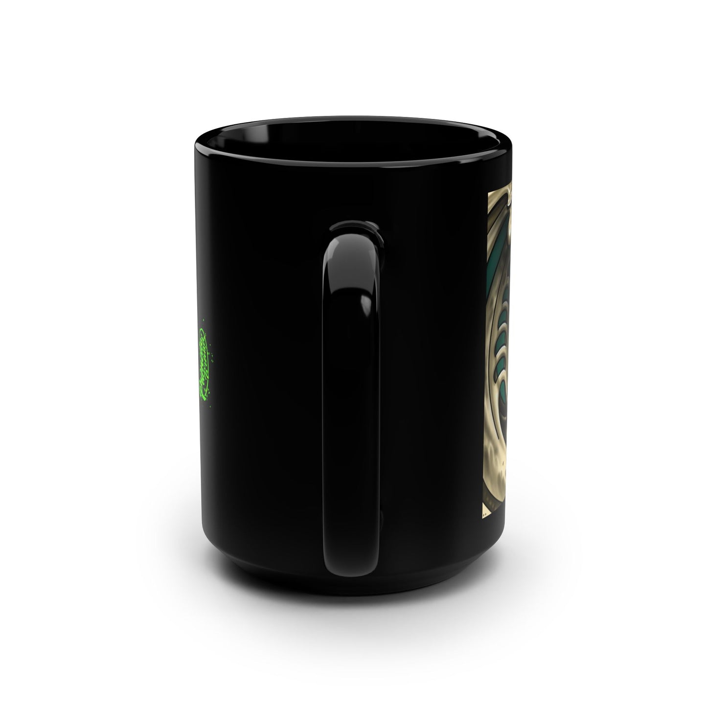 Eye on the prize (Black Mug, 15oz)