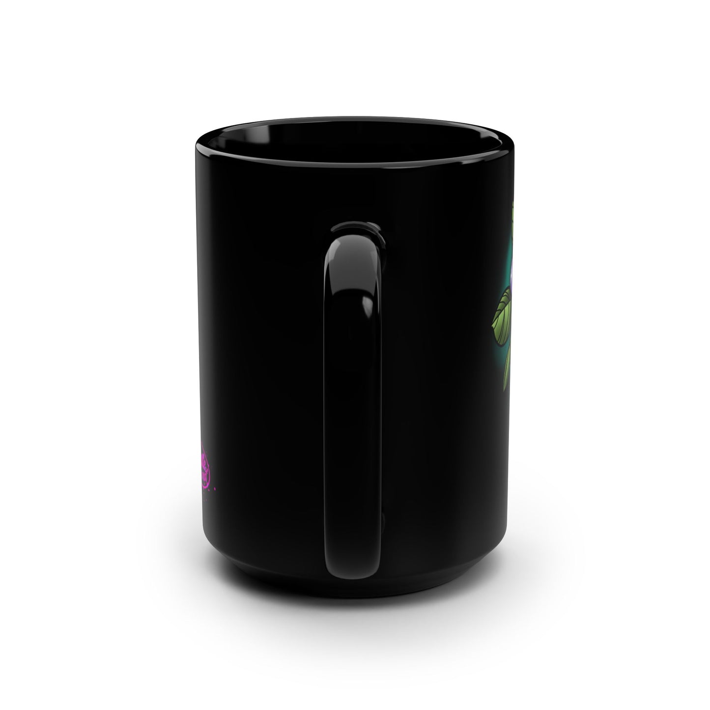 A jaw full (Black Mug, 15oz)