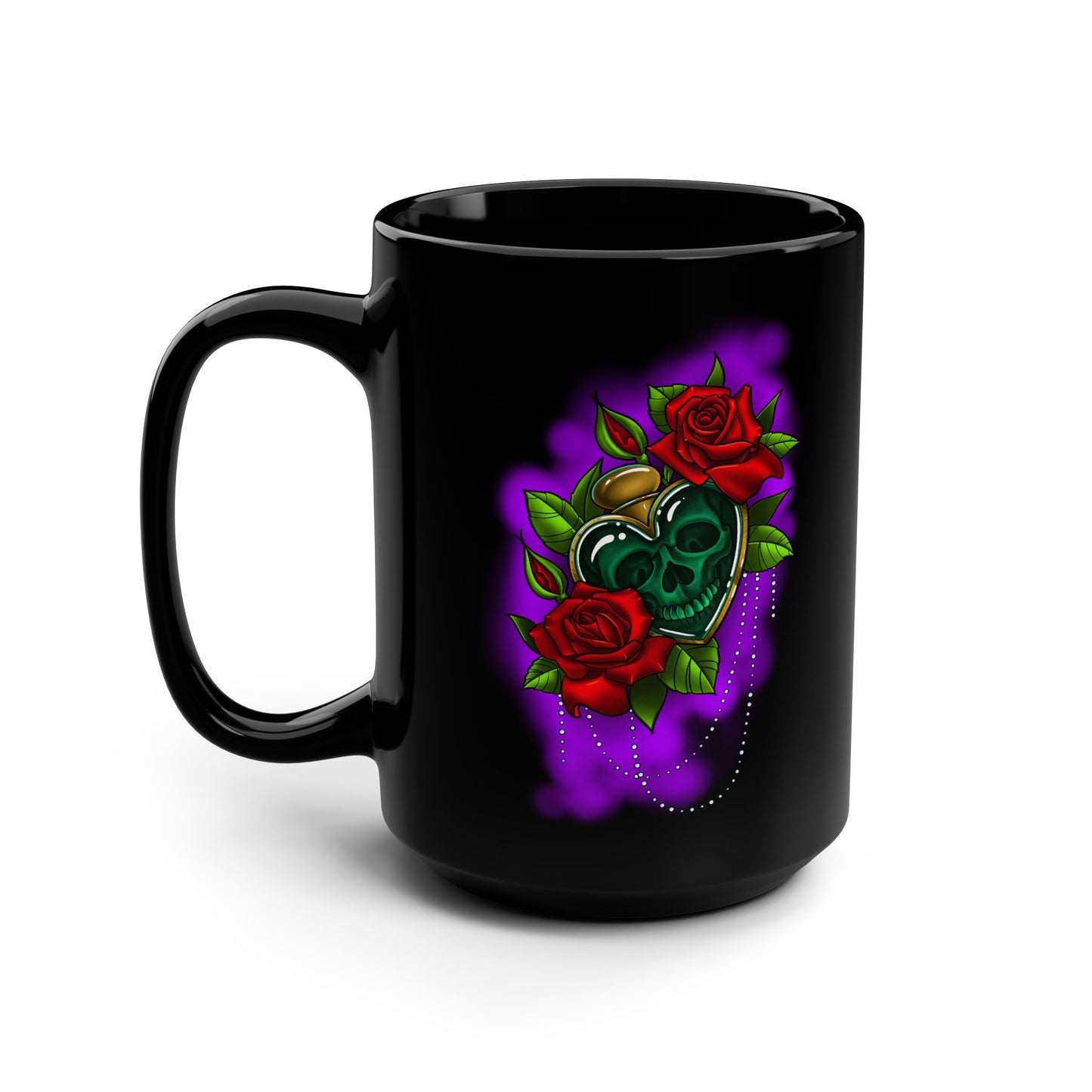 Dark heart (Black Mug, 15oz)