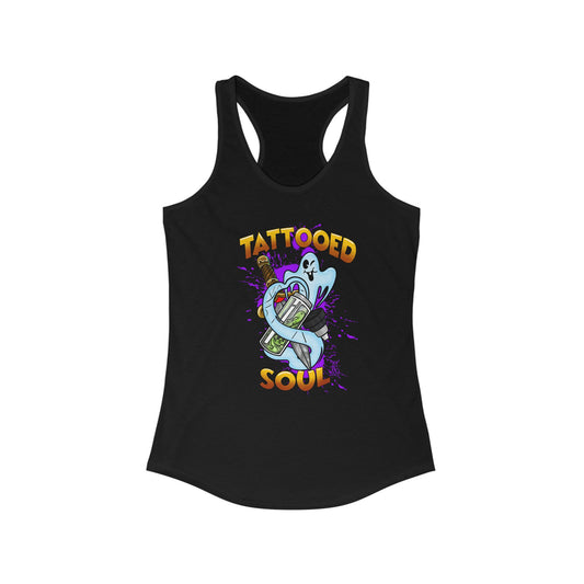 Tattooed soul (Women's Ideal Racerback Tank)