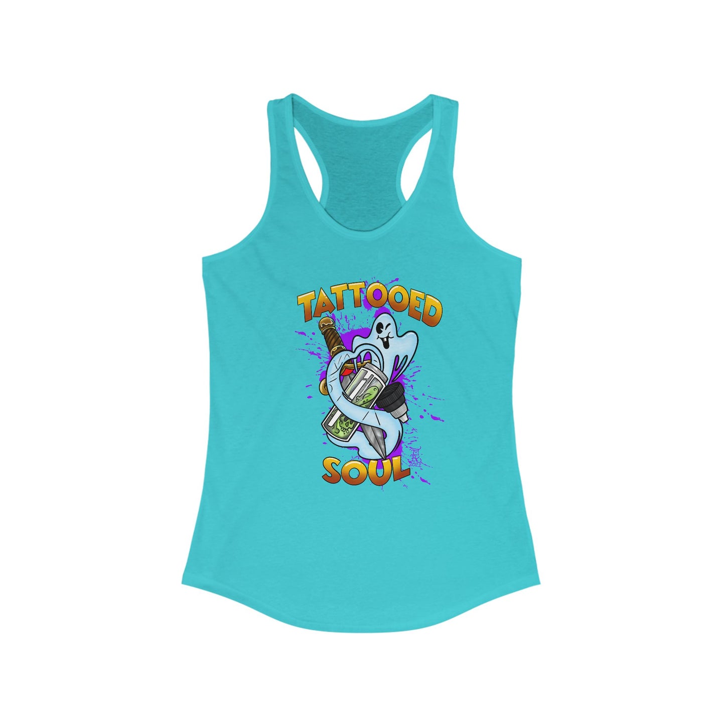 Tattooed soul (Women's Ideal Racerback Tank)