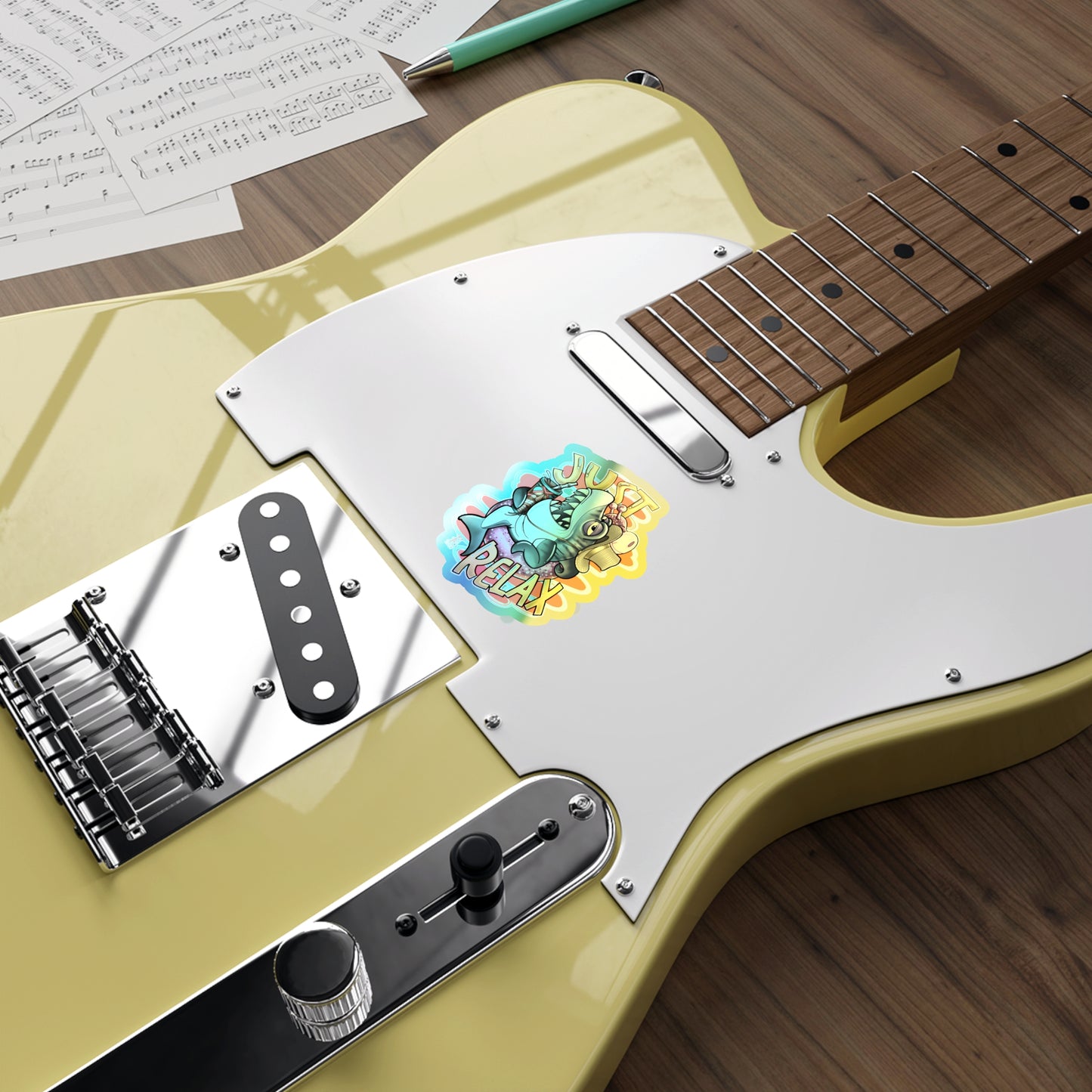 Just Relax Holographic Die-cut Stickers