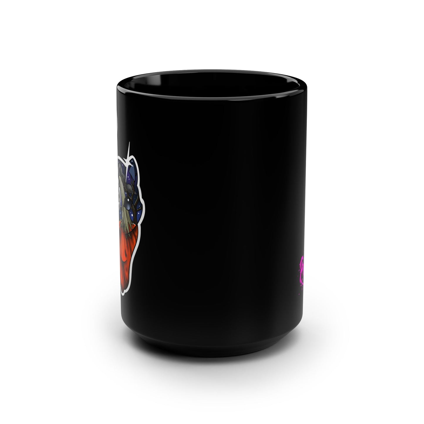 Haunted night (Black Mug, 15oz)