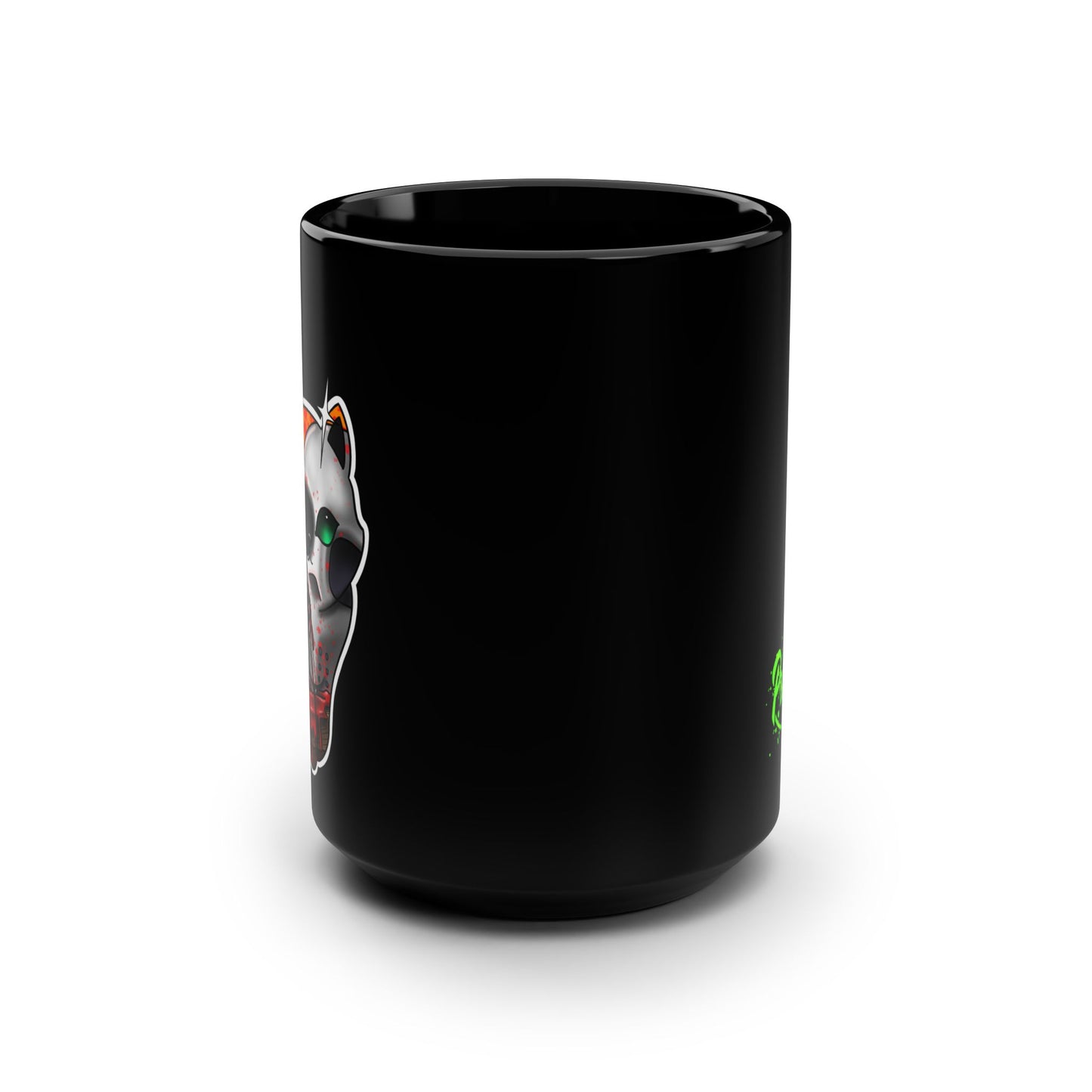 Jasons Cat (Black Mug, 15oz)
