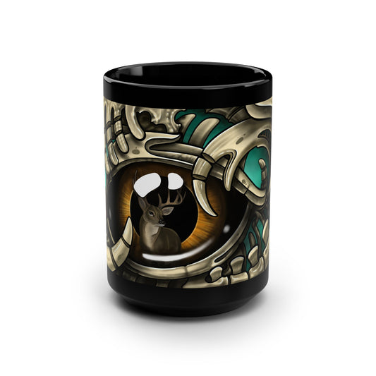 Eye on the prize (Black Mug, 15oz)