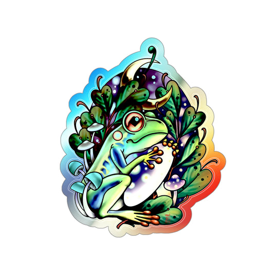Frog and a mushroom