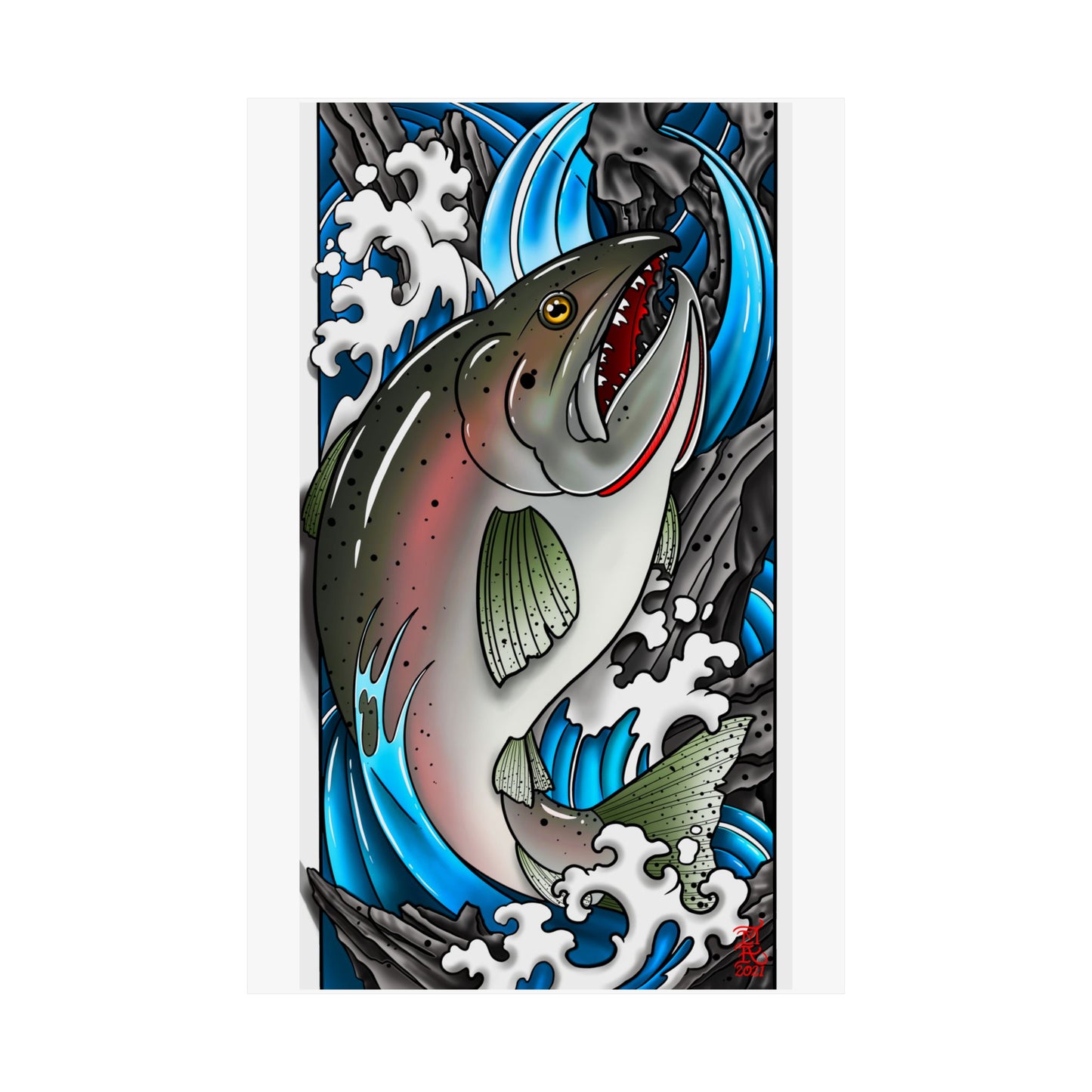 Salmon (koi style)