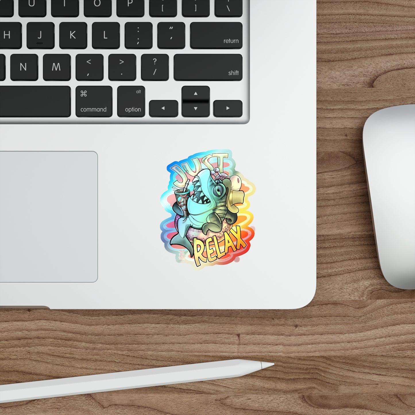 Just Relax Holographic Die-cut Stickers