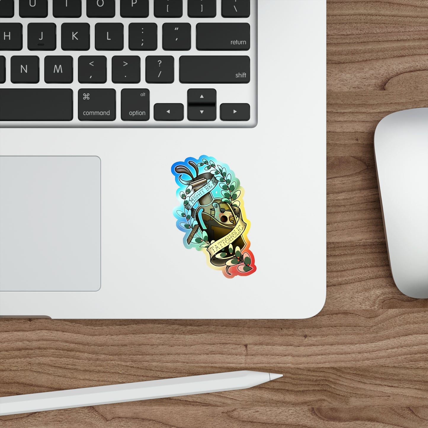 Tattoholic Holographic Die-cut Stickers
